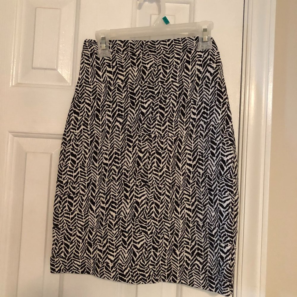 Express Black and White Pencil Skirt Size 00